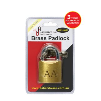 38mm solid brass padlock