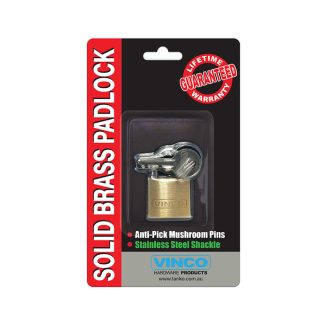 30mm Brass Padlock - SS