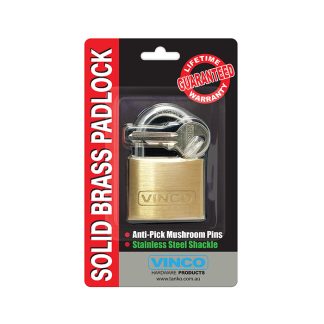 50mm Brass Padlock - SS